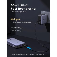 Ugreen Power Bank 25000 mAh Grey (90597A)